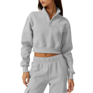 Elevate Your Wardrobe with the Stylish QINSEN Crop Sweatshirt