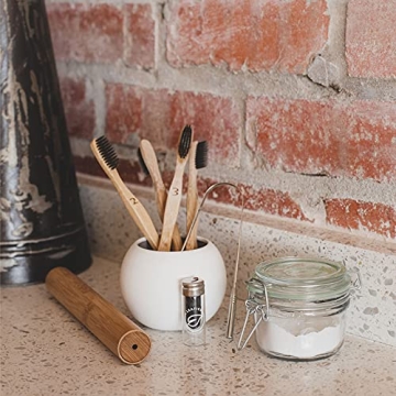Eco-Friendly LEAFICO Bamboo Toothbrush Set - Natural Whitening Gift