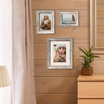 ArtbyHannah Rustic 5x7 Picture Frame Set – Stylish Gift
