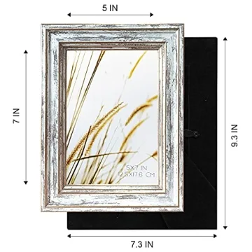 ArtbyHannah Rustic 5x7 Picture Frame Set – Stylish Gift