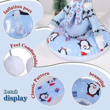 Christmas Elf Doll Accessories Set includes Doll Snow Tube Doll Ear Muffs Doll Scarf Doll Sweater Elf Doll Clothes