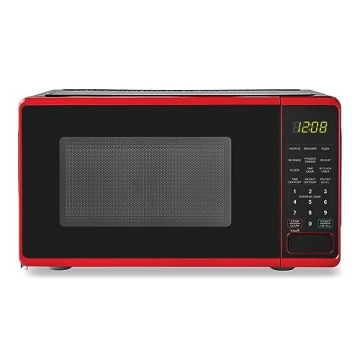 Compact and Colorful 0.7 cu. ft. Microwave Oven, 700 Watts in Red