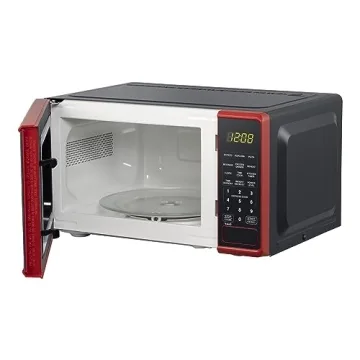 Stylish 0.7 cu. ft. Red Microwave Oven for Quick Cooking
