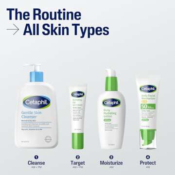 Cetaphil Daily Facial Moisturizer SPF 50, 1.7 Fl Oz (Pack of 2), Gentle Facial Moisturizer For Dry to Normal Skin Types, No Added Fragrance, Dermatologist Recommended (Packaging May Vary)