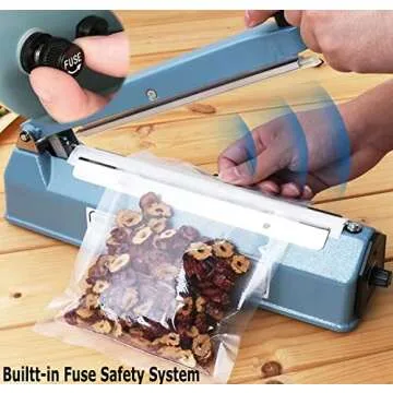 Yeler Tabletop Heat Sealer - Fast Plastic Sealing Machine