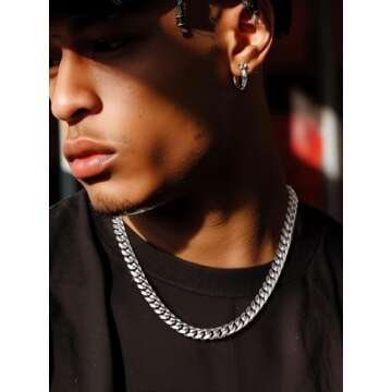 Heavy Stainless Steel Chain for Mens Jewelry 14MM 22inch Mens Gifts for Dad