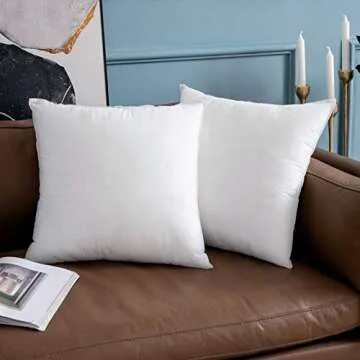 MIULEE Throw Pillow Insert, Hypoallergenic Stuffer Pillow Inserts Decorative Square Premium Sham Pillow Forms for Sofa Couch Bed 28x28 Inch White