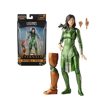 Marvel Legends Series The Eternals 6-Inch Action Figure Toy Sersi, Movie-Inspired Design, Includes 2...