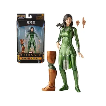 Marvel Legends Series The Eternals 6-Inch Action Figure Toy Sersi, Movie-Inspired Design, Includes 2...