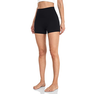 HeyNuts Women's Buttery Soft Biker Shorts 4'' Black S(4/6)