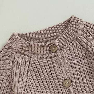 Mubineo Infant Baby Girl Boy Fall Winter Thick Knit One Piece Outfit Romper Jumpsuit Sweater Outwear