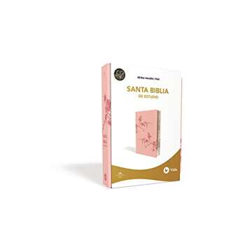 RVR60 Biblia de Estudio - Dos tonos rosados, compacta y elegante