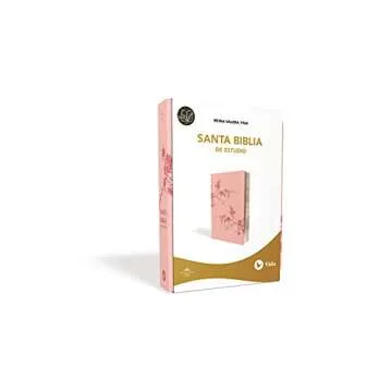 RVR60 Biblia de Estudio - Dos tonos rosados, compacta y elegante