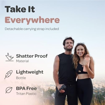 Stay Hydrated with the Hydracy Water Bottle - 32oz BPA Free