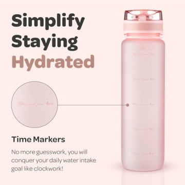 Stay Hydrated with the Hydracy Water Bottle - 32oz BPA Free