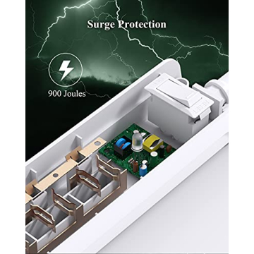 2 Pack Power Strip with USB & Surge Protection