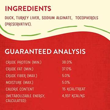 Stella & Chewy's Freeze-Dried Raw Wild Weenies Dog Treats – All-Natural, Protein Rich, Grain Free Dog & Puppy Treat – Great for Training & Rewarding – Cage-Free Duck Recipe – 3.25 oz Bag