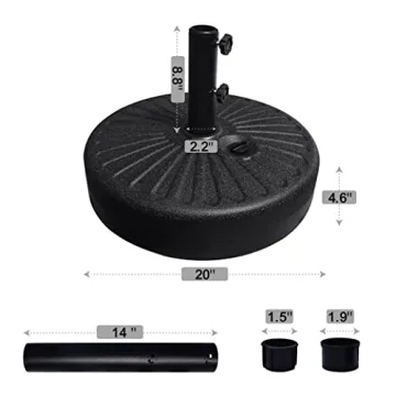 Lightweight Umbrella Base for Secure Outdoor Stability