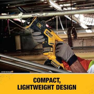 DEWALT 20V MAX XR Reciprocating Saw, Compact, Bare Tool Only (DCS367B)