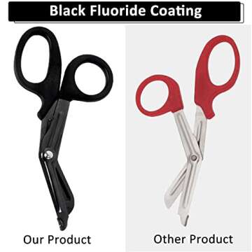 2 Pack Trauma Shears, 5.8 Inch Stainless Steel Medical Scissors, Bandage Scissors with Carabiner, Nursing Scissors Surgical Scissors for Nurses, Doctors, Nursing Students, EMT and EMS