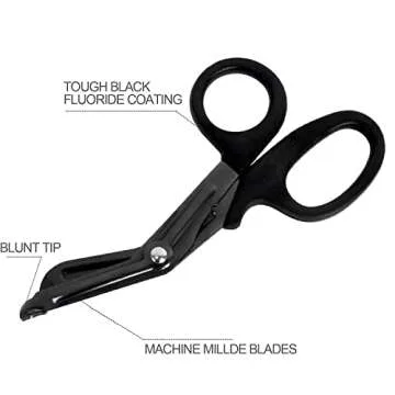 2 Pack Trauma Shears, 5.8 Inch Stainless Steel Medical Scissors, Bandage Scissors with Carabiner, Nursing Scissors Surgical Scissors for Nurses, Doctors, Nursing Students, EMT and EMS