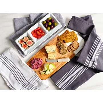 KAF Home Soho Kitchen Dish Towel Set of 10 | 18 x 28 Inch Tea Towels | Soft and Absorbent Mixed Set ...