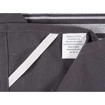 KAF Home Soho Kitchen Dish Towel Set of 10 | 18 x 28 Inch Tea Towels | Soft and Absorbent Mixed Set of Flat Towels (Charcoal)