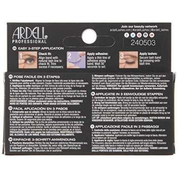 Luxurious Ardell Faux Mink Eyelashes 812 Black for Glamour