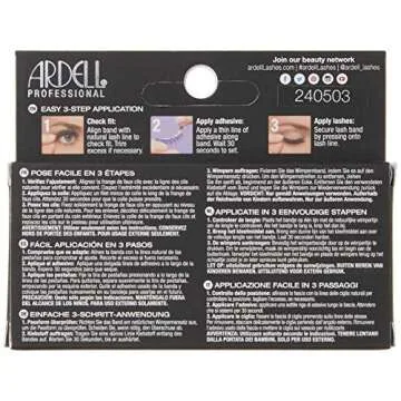 Luxurious Ardell Faux Mink Eyelashes 812 Black for Glamour