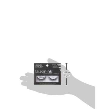 Luxurious Ardell Faux Mink Eyelashes 812 Black for Glamour