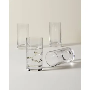 Elegant Lenox Lead-Free Highball Glass Set - 4 Count