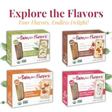 Organic Chestnut Crispbread | Healthy Gluten-Free Snack | 6 Pack