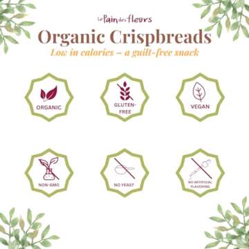 Organic Chestnut Crispbread | Healthy Gluten-Free Snack | 6 Pack