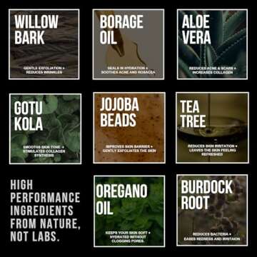 RUGGED & DAPPER Daily Power Scrub | 8 oz | Premium Exfoliating Mens Face Wash | Deep Cleans + Prevents Breakouts | Face Wash Men's | Natural Ingredients | Made in USA