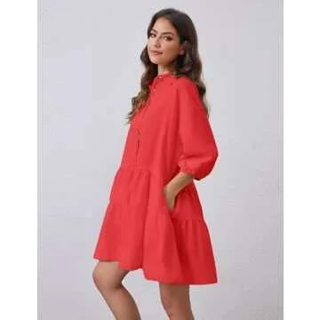 ICOBID Cute Summer Babydoll Mini Dress for Women