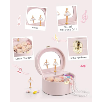 Vlando Musical Jewelry Box - Ballerina & Decor for Girls
