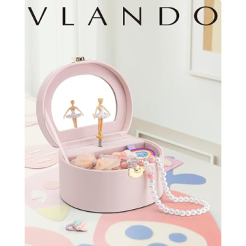 Vlando Musical Jewelry Box - Ballerina & Decor for Girls