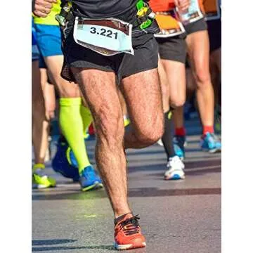 JOVITEC 2 Pieces Race Number Belt with 6 Gel Loops for Running Cycling Triathlon Marathon (Black)