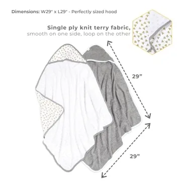 Burts Bees Baby Hooded Towels for Gentle Bath Time