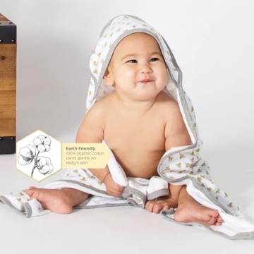 Burts Bees Baby Hooded Towels for Gentle Bath Time