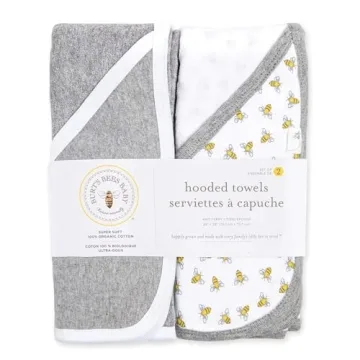Burts Bees Baby Hooded Towels for Gentle Bath Time