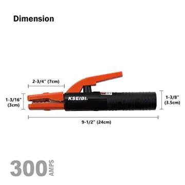 KSEIBI 331215 300 Amp Welding Electrode Holder American Design