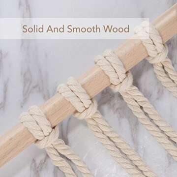 WINOMO Bohemian Macrame Wall Hanging Decor 62x45cm