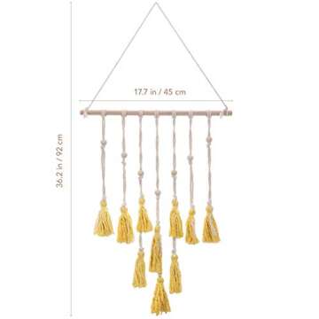 WINOMO Bohemian Macrame Wall Hanging Decor 62x45cm