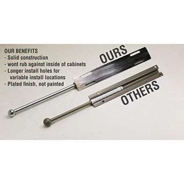 Stylish 12" Valet Rod for Closet Organization in Satin Brass