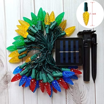 50 LED Solar Christmas Lights - 8 Modes for Festive Decor