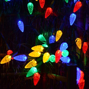 50 LED Solar Christmas Lights - 8 Modes for Festive Decor