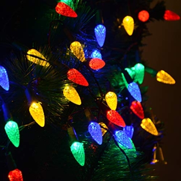 50 LED Solar Christmas Lights - 8 Modes for Festive Decor