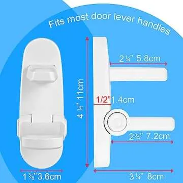 Childproof Door Lever Lock 2 Pack for Safe Homes