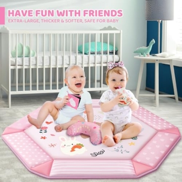 Baby Gym Play Mat - 8-in-1 Activity Mat for Infant
